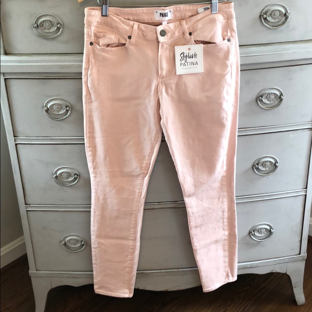 Women’s Paige vertigo ankle light pink 31 skinny